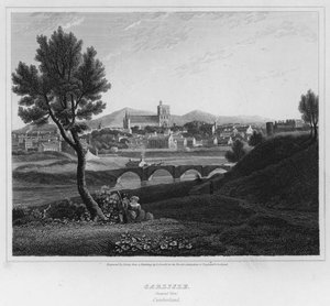 Carlisle, General View, Cumberland (gravyr)