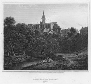 Dumfermling Abbey, Fifeshire (gravyr)