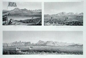 Richardsons kedja, från "Narrative of a Second Expedition to the Shores of the Polar Sea in the Years 1825-27" av Sir John Franklin (1786-1847), graverad av Edward Finden (1791-1857), publicerad 1828 (gravyr).