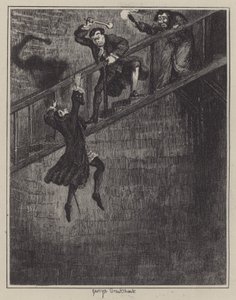 Illustration för Jack Sheppard (gravyr) av George (after) Cruikshank