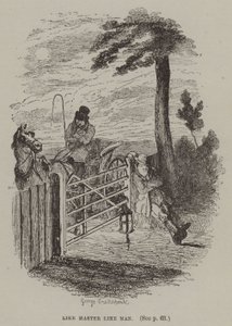 Like Master Like Man (gravyr) av George (after) Cruikshank