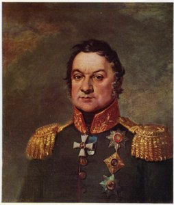 Porträtt av Dmitry Dokhturov (färglitografi)