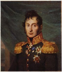 Porträtt av Nikolay Tuchkov (färglitografi)