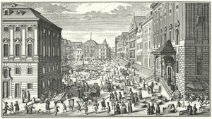 En vy av Wien år 1725 (gravyr)