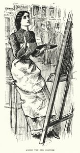 Illustration för Trilby av George du Maurier (gravyr)