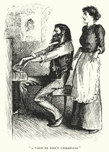 Illustration för Trilby av George du Maurier (gravyr) av George (after) Du Maurier