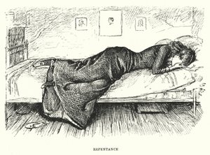 Illustration för Trilby av George du Maurier (gravyr) av George (after) Du Maurier