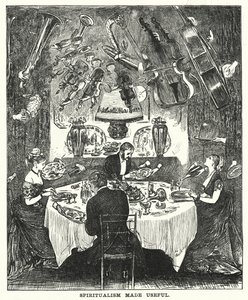 Punch tecknad: Spiritualism Made Useful (gravyr)