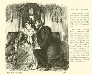 Sättet att uppvakta (gravyr) av George (after) Du Maurier