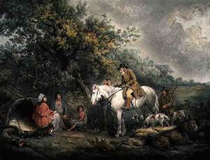 Morning, eller The Benevolent Sportsman, graverad och pub. av Joseph Grozer (ca 1755-99)