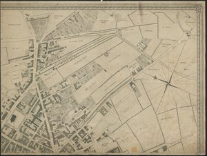 "Den nya och exakta planen för staden och hamnen i Leverpool", från en undersökning, graverad av Thomas Kitchin av George (after) Perry