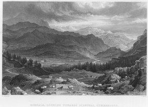Eskdale, Looking Towards Scawfell, Cumberland (gravyr) av George (after) Pickering
