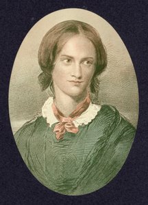 Charlotte Bronte, engelsk författare (färgad gravyr) av George (after) Richmond