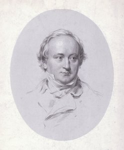 Christian Karl Josias von Bunsen, tysk diplomat och forskare (gravyr) av George (after) Richmond