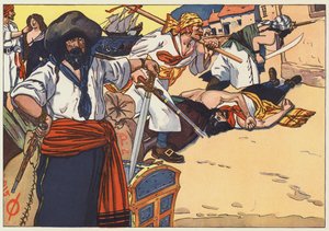 Piraterna gick genom gatorna, brände, plundrade och mördade