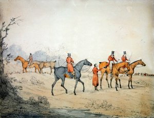 The Meet (penna och akvarell på papper) av George Alken