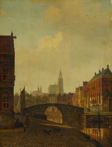 Fantasifull utsikt över Arnhem av George Andries Roth