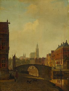 Imaginary View of Arnhem, sent 1830-tal. av George Andries Roth