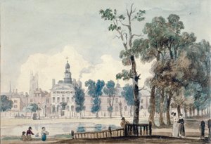 Exteriörvy av Old Bethlehem Hospital, Moorfields, City of London, 1811