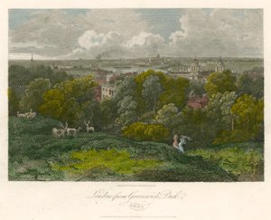 London från Greenwich Park, Kent