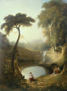 Narcissus och eko (olja)