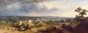 Utsikt över Paris från Montmartre, 1829