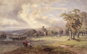 Utsikt över Kirkstall Abbey, Leeds