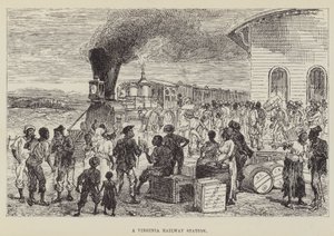 En järnvägsstation i Virginia av George Augustus Sala
