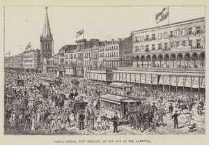 Canal Street, New Orleans, på kvällen före karnevalen av George Augustus Sala