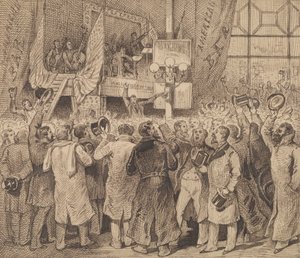 Kråkor som firar i American Bar av George Augustus Sala