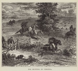 Rävjakt i Virginia av George Augustus Sala