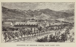 Bostad för Brigham Young, Salt Lake City av George Augustus Sala