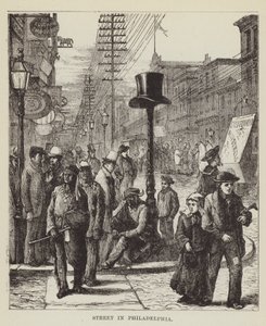 Street i Philadelphia av George Augustus Sala