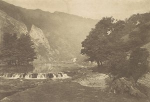 Entré till Dove Dale, Derbyshire, 1880-talet, tryckt 1888., 1880-talet, tryckt 1888.