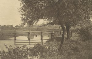 På suggan nära Waltons hus i Shallowford, 1880-talet, tryckt 1888., 1880-talet, tryckt 1888.