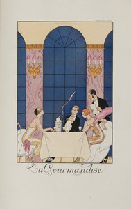 krusiduller och krusiduller: La Gourmandise, 1924.