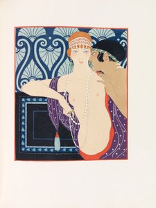 Illustration för Les Chansons de Bilitis The Songs of Bilitis av Pierre Louÿs, 1922.