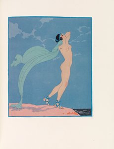 Illustration för Les Chansons de Bilitis The Songs of Bilitis av Pierre Louÿs, 1922.