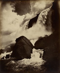 Cave of the Winds, Niagara Falls, ca 1890 (albumin silvertryck från glasnegativ)