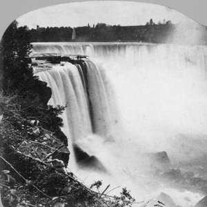 Horseshoe Falls sett från Goat Island, Niagara Falls, tidigt 1900-tal.