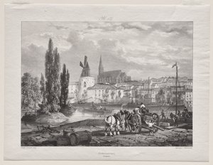 Pittoreska och romantiska resor i det antika Frankrike (Languedoc II, del I): Castelnaudary av George Barnard