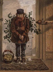 Jultid (tryck) av George Baxter