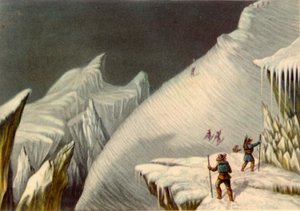 Scen i bestigningen av Mont Blanc, c1853, 1946.