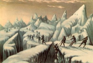 Scen i bestigningen av Mont Blanc, c1853, 1946.