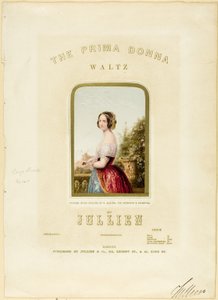 The Bride, omslag till The Prima Donna Waltz noter av George Baxter