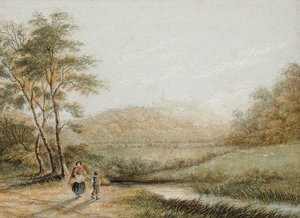 Utsikt från Harrow-on-the-Hill av George Baxter
