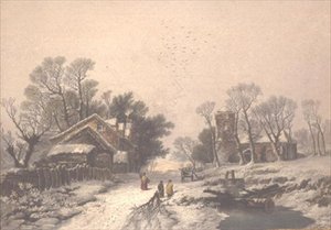 Vinter (tryck) (se även 144946) av George Baxter