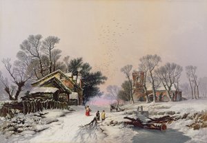 Vinter (tryck) (se även 46506) av George Baxter