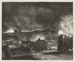 Allan Donn ger sig ut till havs av George Bellows