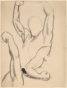 Armarna på en boxare av George Bellows